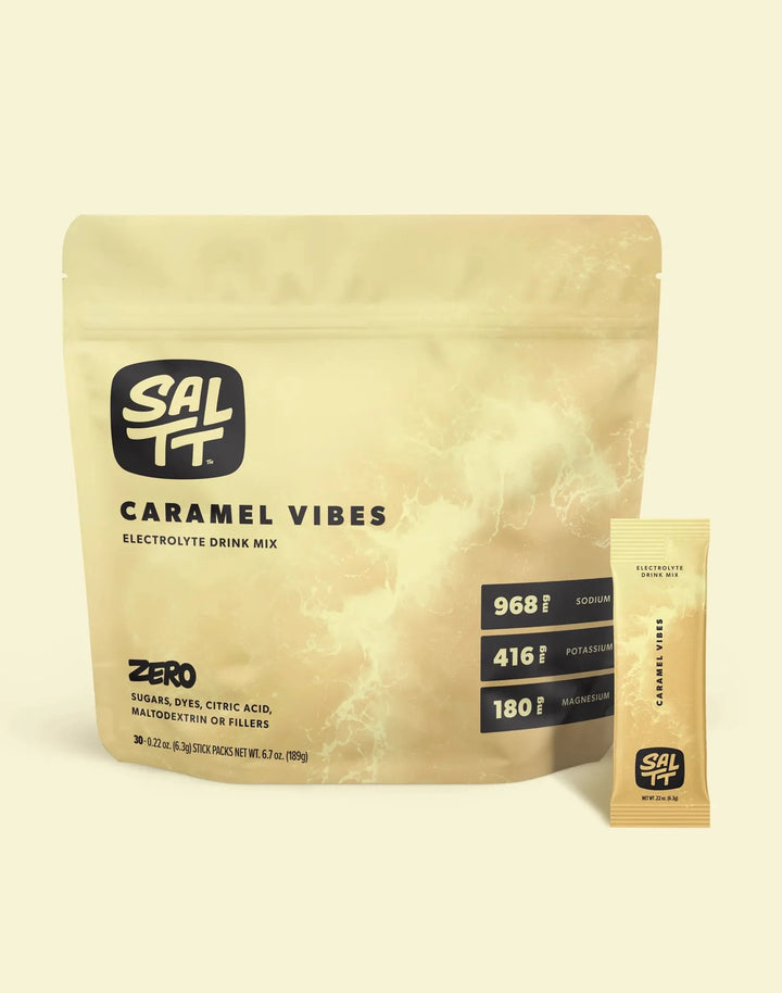 Caramel Vibes Electrolyte Drink Mix - 30 Sticks - Love Low Carb