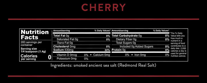 Cherry Smoked Real Salt - 396g - Love Low Carb