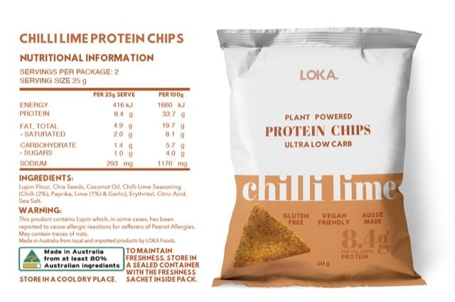 Chilli Lime Protein Chips Best Before 24 Feb 24 - Love Low Carb