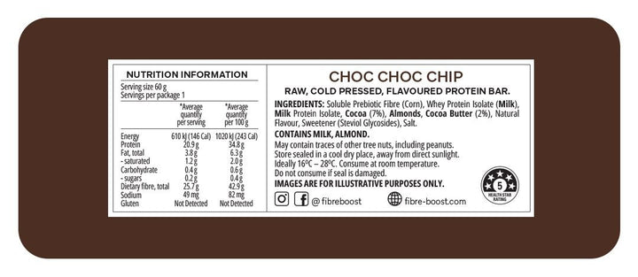 Choc Choc Chip Protein Bar - Love Low Carb