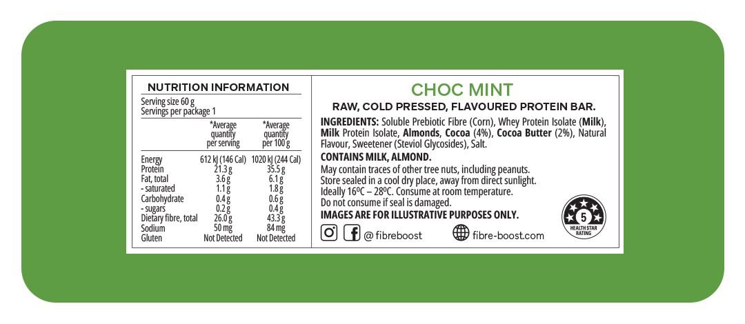 Choc Mint Protein Bar - Love Low Carb