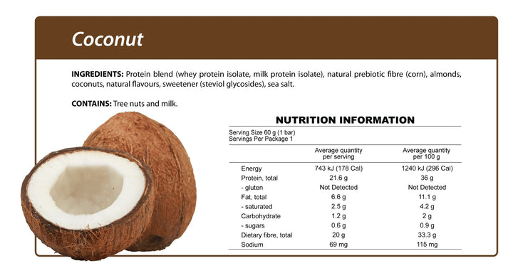 Coconut Smart Protein Bar-Bar-Yo Keto