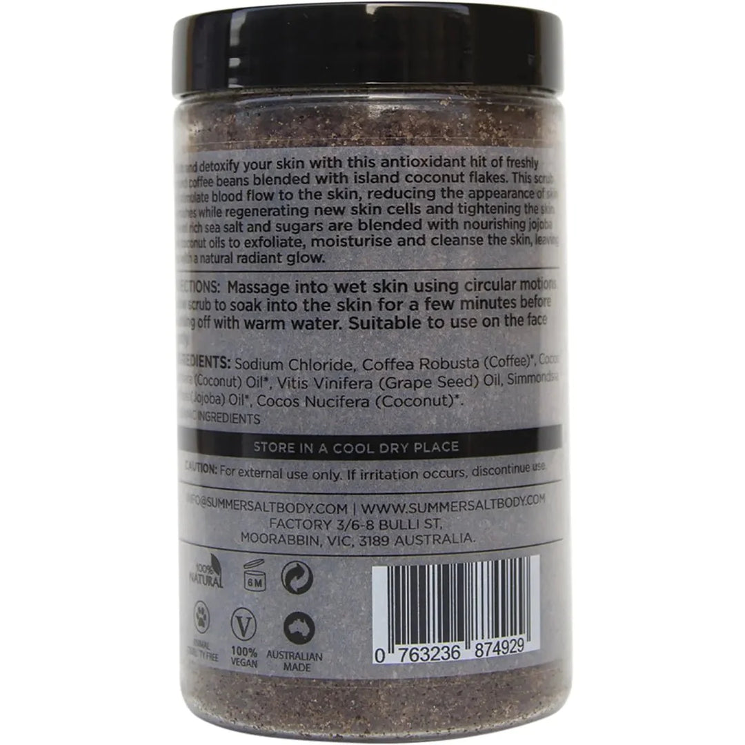 Coffee Salt Scrub - 350g - Love Low Carb