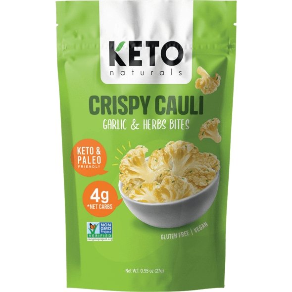 Crispy Cauli - Garlic & Herb Bites-Chips-Yo Keto