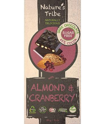 Dark Chocolate with Almond & Cranberry - Sugar Free-Chocolate-Yo Keto