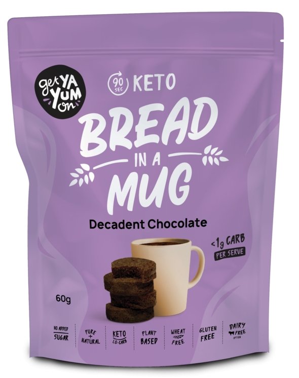 Decadent Chocolate - Bread In A Mug - Yo Keto