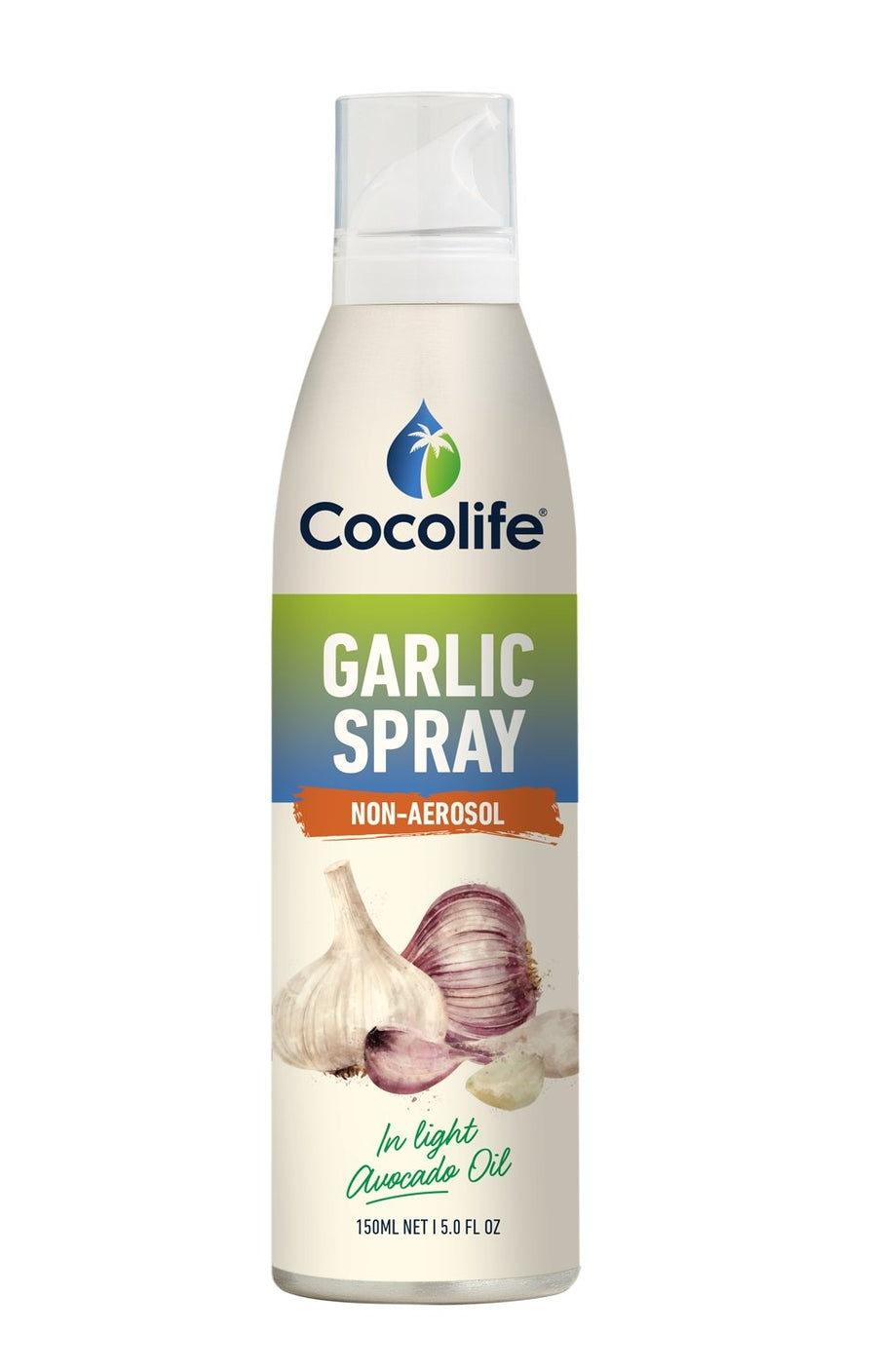 Garlic Spray in Light Avocado Oil - Non Aerosol - Yo Keto