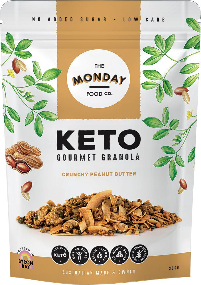 Gourmet Keto Granola - Crunchy Peanut Butter - 300g - Yo Keto
