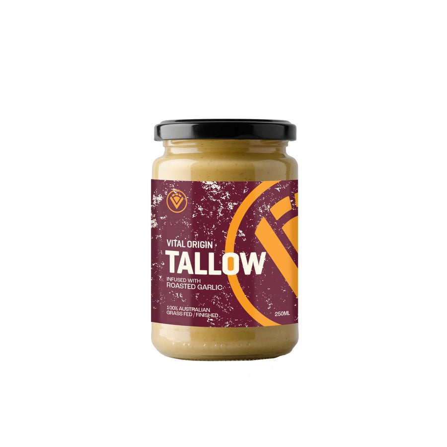 Grass Fed & Finished Tallow - Roasted Garlic - Yo Keto