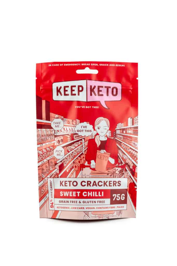 Keto Crackers – Sweet Chilli Flavour-Crackers-Yo Keto