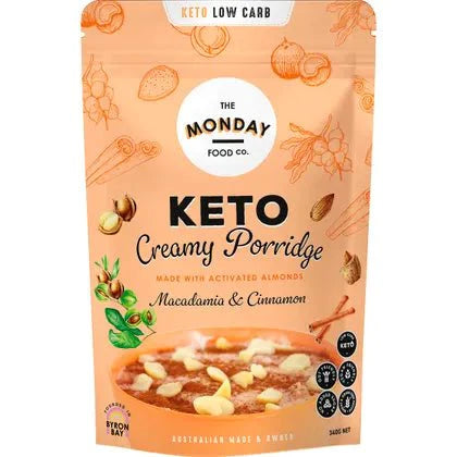 Keto Creamy Porridge - Macadamia & Cinnamon - 340g - Yo Keto