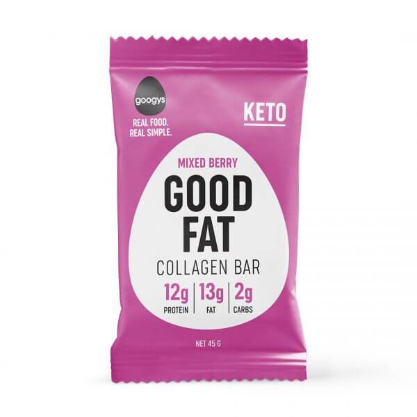 Mixed Berry Good Fat Collagen Bar-Bar-Yo Keto