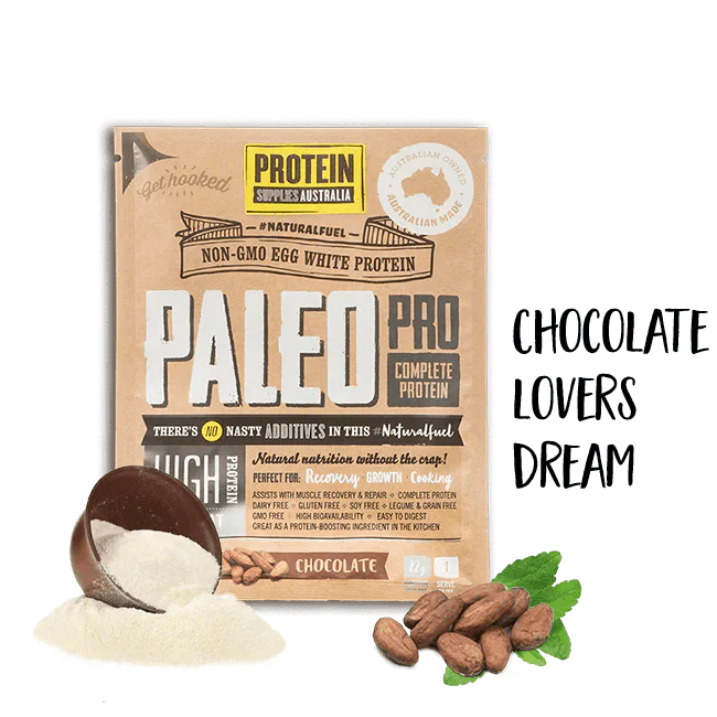 Paleo Pro Chocolate Egg White Protein - 900g - Yo Keto