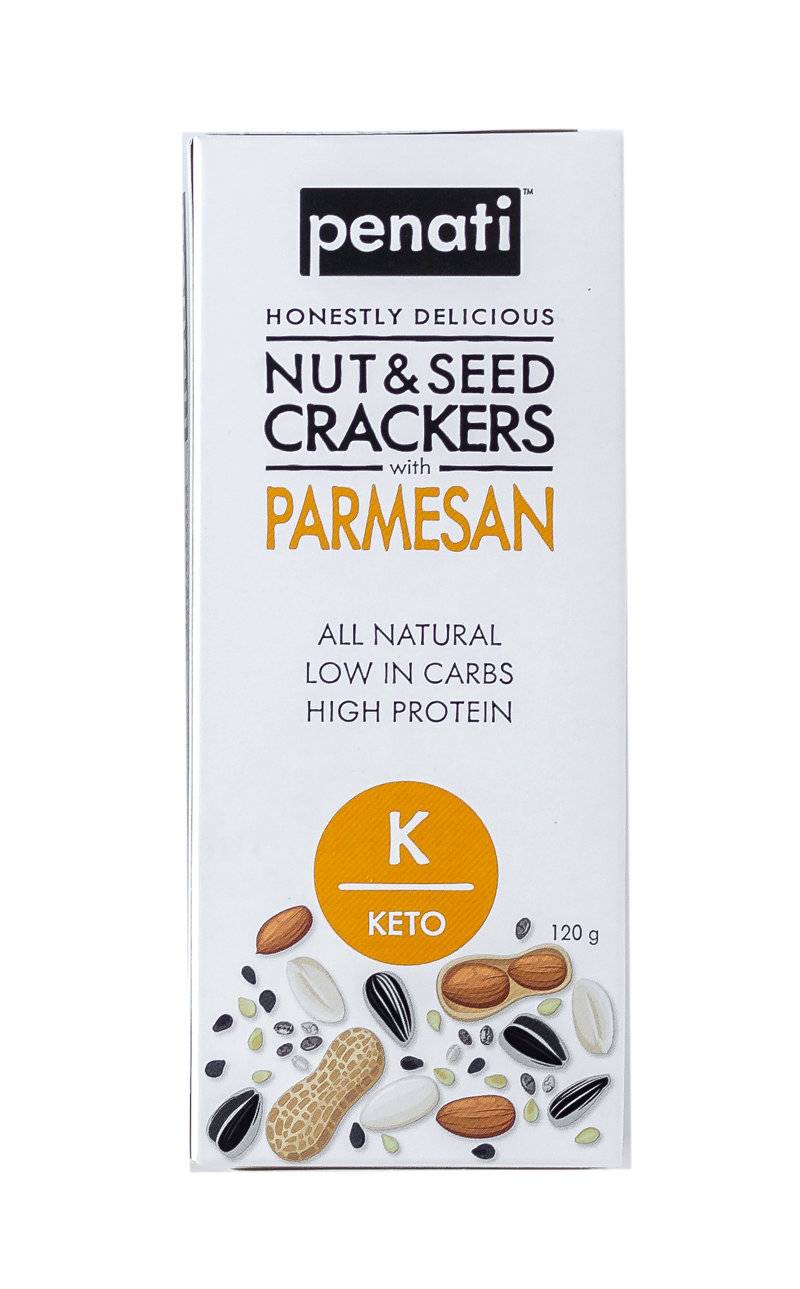 Parmesan Nut & Seed Crackers - Yo Keto