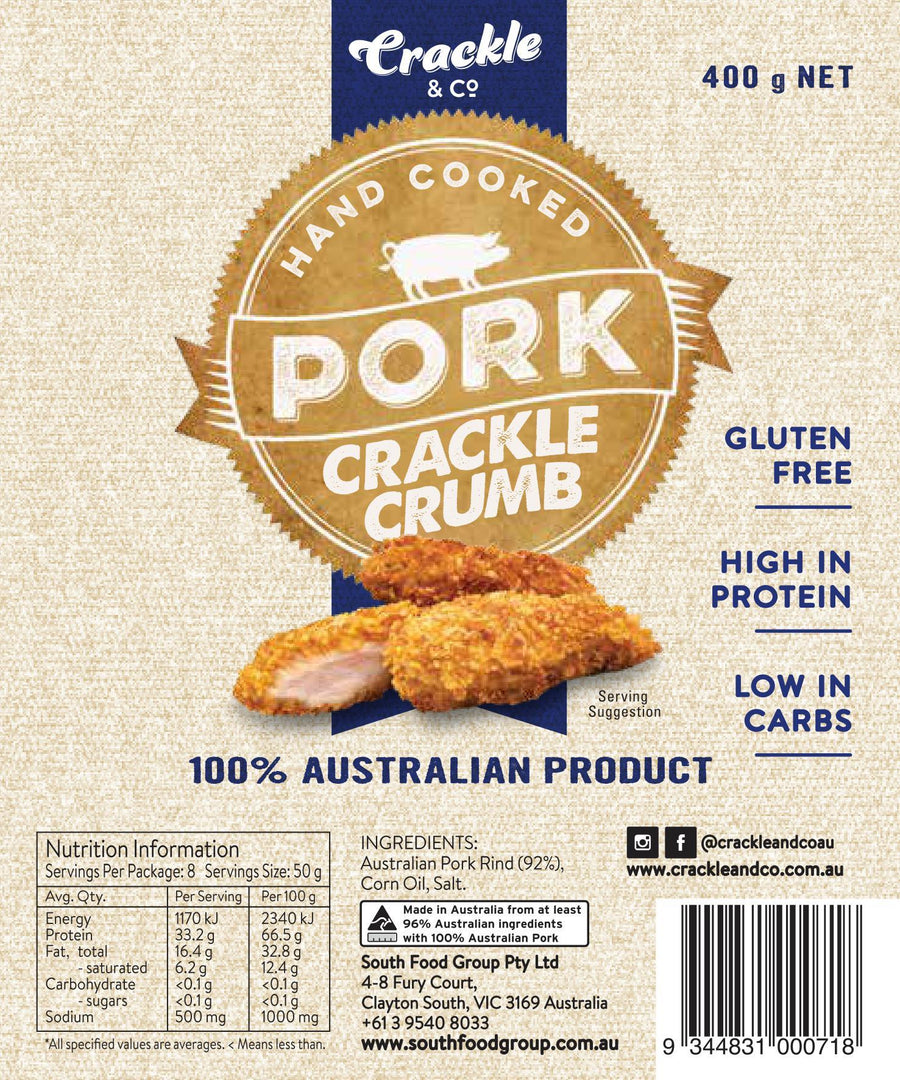 Pork Crackle Crumbs - Pork Panko - Yo Keto