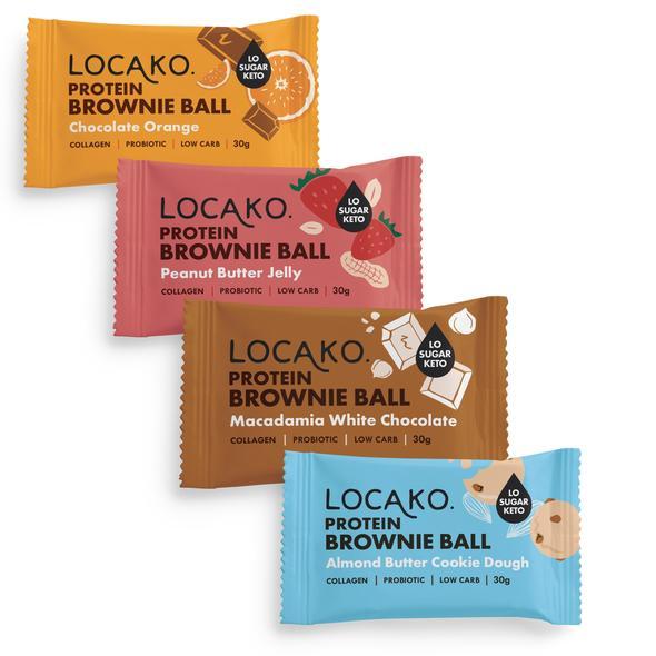 Protein Brownie Ball Variety 4 Pack - Love Low Carb