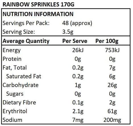 Rainbow Sprinkles-Baking Supplies-Yo Keto