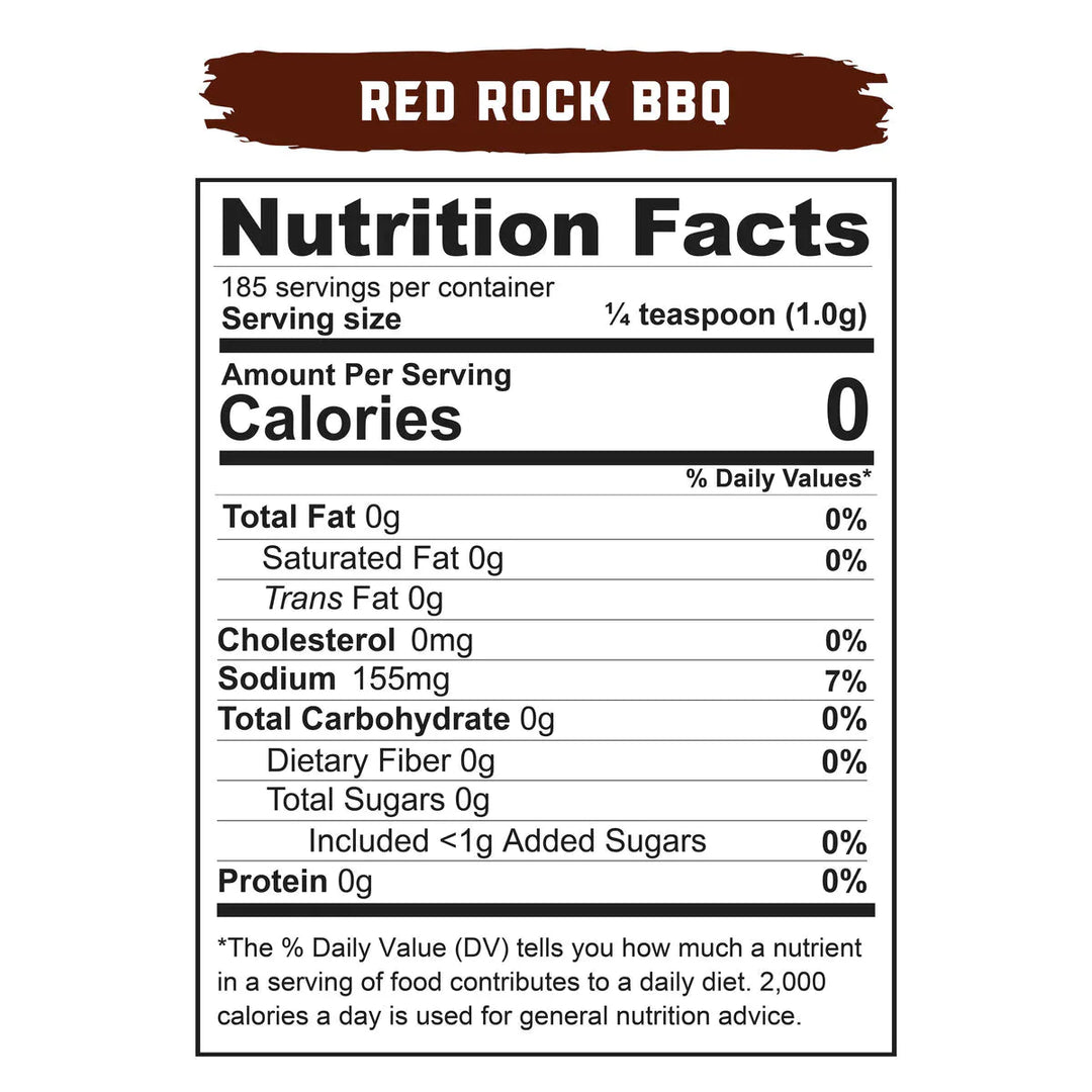 Real Salt Seasonings - Red Rock BBQ Shaker - 185g - Love Low Carb