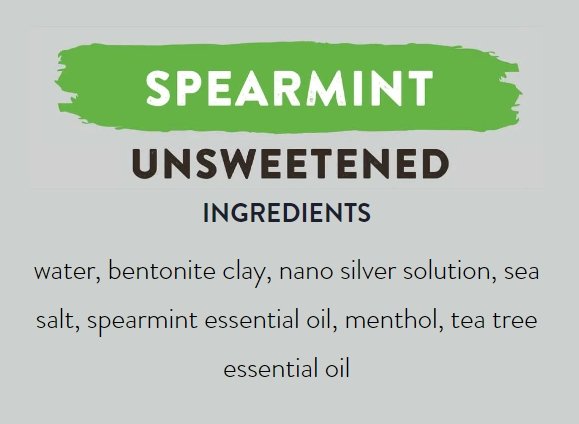 Redmond Earthpaste with Silver - Spearmint Unsweetened - Love Low Carb
