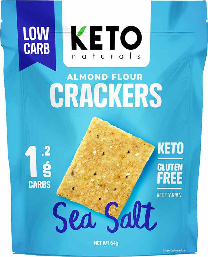 Sea Salt Almond Flour Crackers - Yo Keto