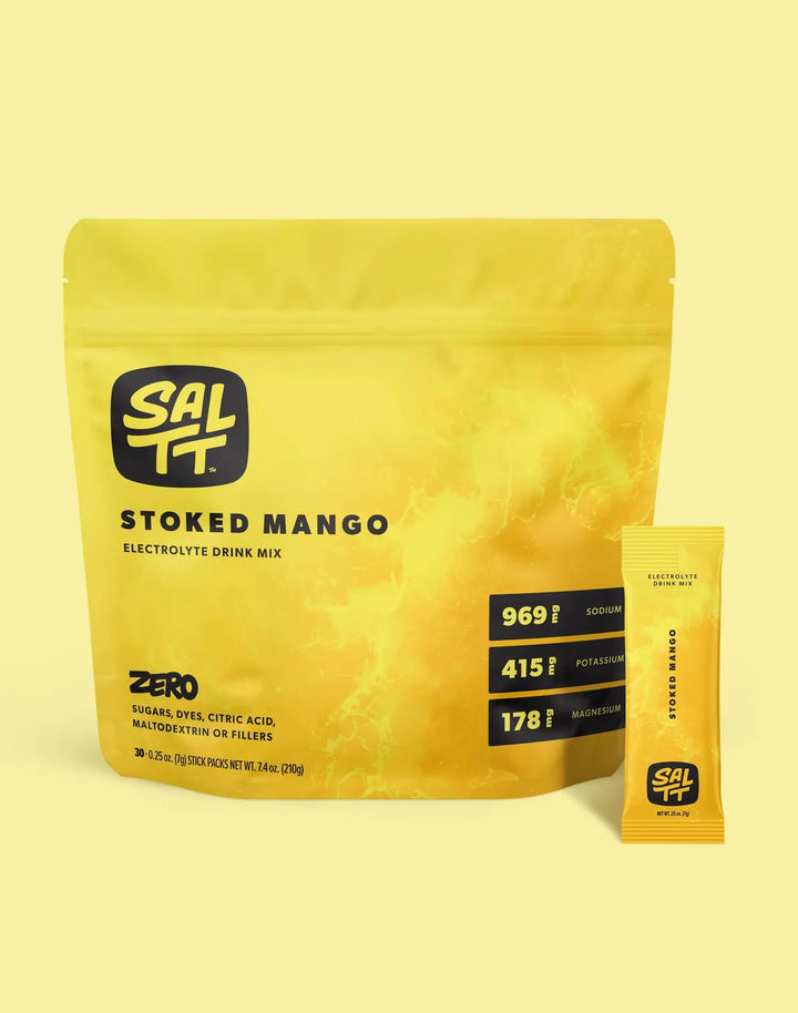 Stoked Mango Electrolyte Drink Mix - 30 Sticks - Love Low Carb
