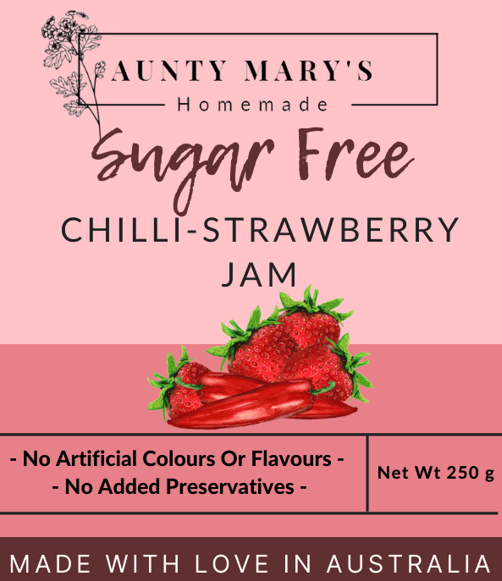 Sugar Free Jam - Chilli Strawberry - Yo Keto