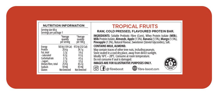 Tropical Fruits Protein Bar - Love Low Carb