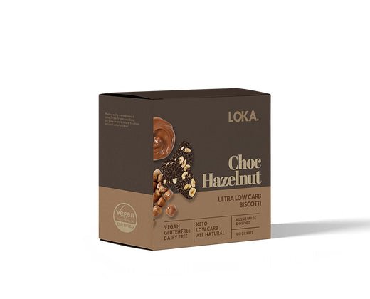 Ultra Low Carb Biscotti - Choc Hazelnut - Yo Keto