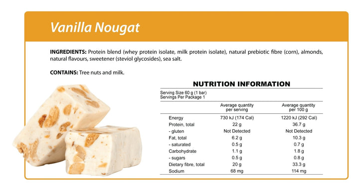 Vanilla Nougat Smart Protein Bar-Bar-Yo Keto